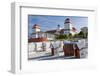 Beach Basket Seats in Front of Health Spa, Binz, Rygen Island, Germany-Peter Adams-Framed Photographic Print