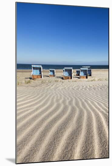 Beach Baskets on the Beach, Sylt Island, Northern Frisia, Schleswig-Holstein, Germany-Sabine Lubenow-Mounted Photographic Print