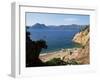 Beach Below Piana, Corsica, France, Mediterranean-Yadid Levy-Framed Photographic Print