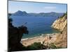 Beach Below Piana, Corsica, France, Mediterranean-Yadid Levy-Mounted Photographic Print