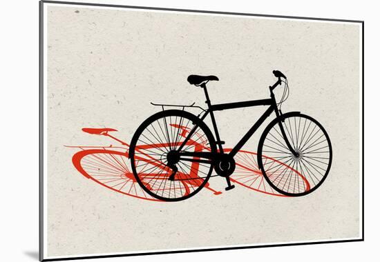 Beach Bike Pop Art-null-Mounted Poster