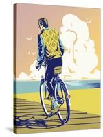 Beach Bike-David Chestnutt-Stretched Canvas