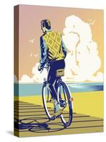 Beach Bike-David Chestnutt-Stretched Canvas