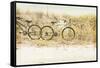 Beach Bikes-Mary Lou Johnson-Framed Stretched Canvas