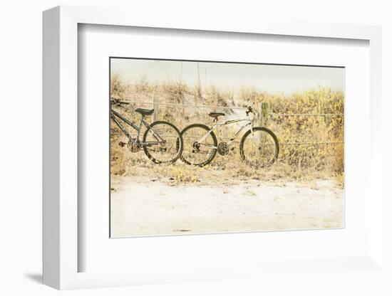 Beach Bikes-Mary Lou Johnson-Framed Photo