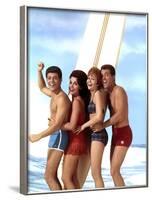 Beach Blanket Bingo, Frankie Avalon, Annette Funicello, Deborah Walley, John Ashley, 1965-null-Framed Photo