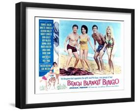 Beach Blanket Bingo, Frankie Avalon, Annette Funicello, Mike Nader, 1965-null-Framed Art Print