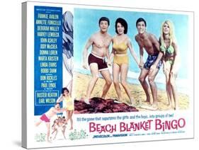 Beach Blanket Bingo, Frankie Avalon, Annette Funicello, Mike Nader, 1965-null-Stretched Canvas