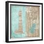 Beach Boardwalk III-Paul Brent-Framed Premium Giclee Print