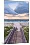 Beach Boardwalk Scene-Lantern Press-Mounted Art Print