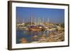 Beach, Boats and Castle, Bodrum, Anatolia, Turkey, Asia Minor, Eurasia-Neil Farrin-Framed Photographic Print