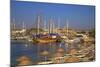 Beach, Boats and Castle, Bodrum, Anatolia, Turkey, Asia Minor, Eurasia-Neil Farrin-Mounted Photographic Print