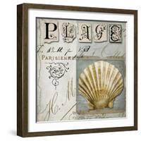 Beach Book I-Color Bakery-Framed Giclee Print