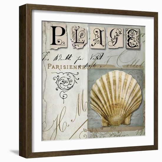 Beach Book I-Color Bakery-Framed Giclee Print