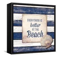 Beach Border-Elizabeth Medley-Framed Stretched Canvas