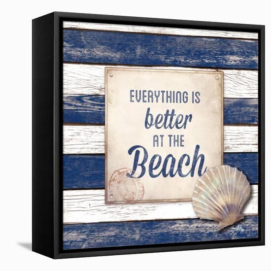 Beach Border-Elizabeth Medley-Framed Stretched Canvas