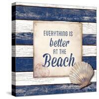 Beach Border-Elizabeth Medley-Stretched Canvas