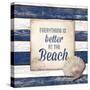 Beach Border-Elizabeth Medley-Stretched Canvas