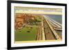 Beach Boulevard, Hotel Galvez, Galveston, Texas-null-Framed Premium Giclee Print