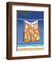 Beach Bound, Boardshorts-Michele Killman-Framed Giclee Print
