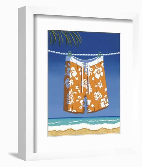Beach Bound, Boardshorts-Michele Killman-Framed Giclee Print