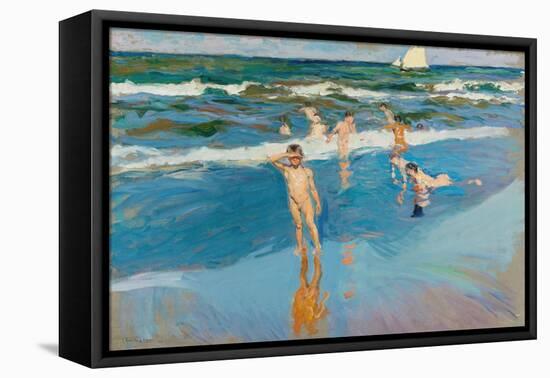 Beach boys, 1908. Oil on canvas, 81 x 106 cm. JOAQUIN SOROLLA Y BASTIDA-Joaquin Sorolla-Framed Stretched Canvas