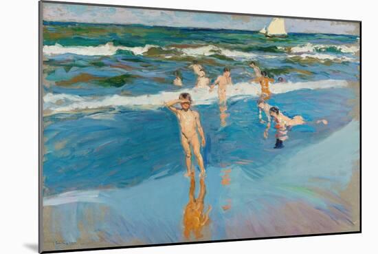 Beach boys, 1908. Oil on canvas, 81 x 106 cm. JOAQUIN SOROLLA Y BASTIDA-Joaquin Sorolla-Mounted Poster