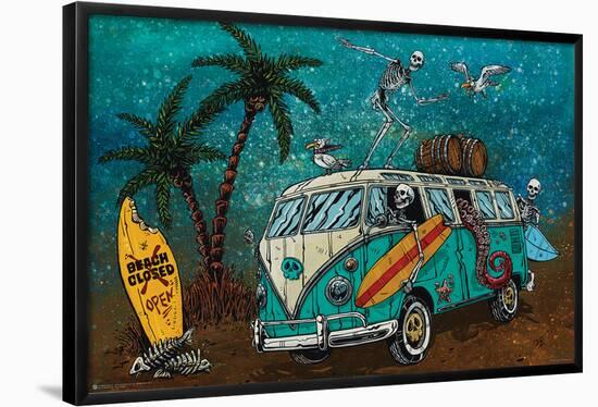 Beach Break-David Lozeau-Framed Standard Poster