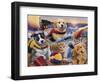 Beach Buddies-Jenny Newland-Framed Giclee Print