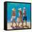 Beach Buddies-Julie DeRice-Framed Stretched Canvas