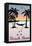 Beach Bum Hammock Between Palm Trees Plastic Sign-null-Framed Stretched Canvas