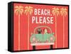 Beach Bums Beetle I-Michael Mullan-Framed Stretched Canvas