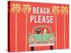 Beach Bums Beetle I-Michael Mullan-Stretched Canvas