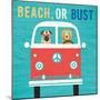 Beach Bums Bus-Michael Mullan-Mounted Art Print