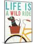 Beach Bums Dachshund Bicycle I Life-Michael Mullan-Mounted Art Print