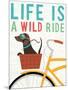 Beach Bums Dachshund Bicycle I Life-Michael Mullan-Mounted Art Print