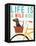 Beach Bums Dachshund Bicycle I Life-Michael Mullan-Framed Stretched Canvas