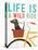 Beach Bums Dachshund Bicycle I Life-Michael Mullan-Stretched Canvas