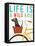 Beach Bums Dachshund Bicycle I Life-Michael Mullan-Framed Stretched Canvas