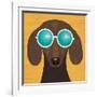 Beach Bums Dachshund I-Michael Mullan-Framed Art Print