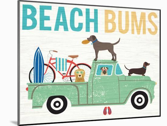 Beach Bums Truck I-Michael Mullan-Mounted Art Print