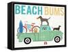 Beach Bums Truck I-Michael Mullan-Framed Stretched Canvas