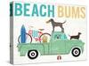 Beach Bums Truck I-Michael Mullan-Stretched Canvas
