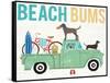 Beach Bums Truck I-Michael Mullan-Framed Stretched Canvas