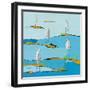 Beach Bums V2-Phyllis Adams-Framed Art Print