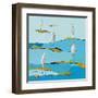 Beach Bums V2-Phyllis Adams-Framed Art Print