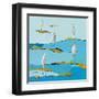 Beach Bums V2-Phyllis Adams-Framed Art Print