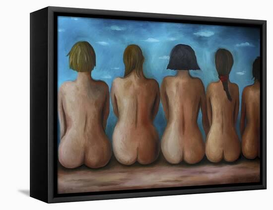 Beach Bums-Leah Saulnier-Framed Stretched Canvas