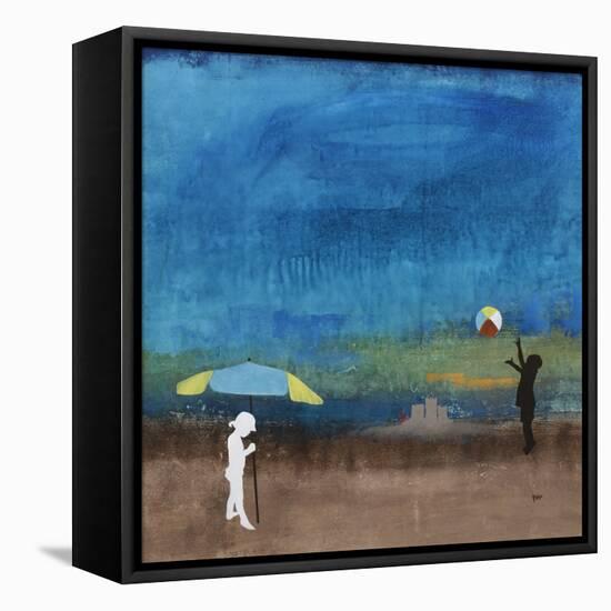 Beach Bums-Clayton Rabo-Framed Stretched Canvas