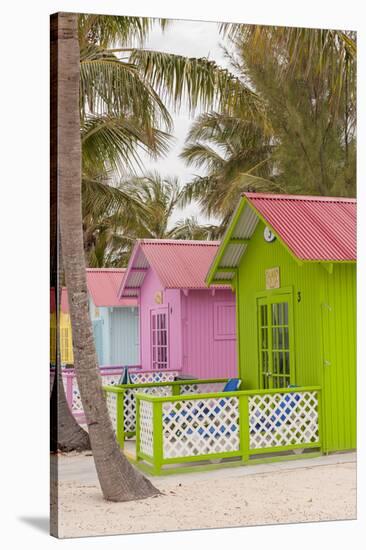 Beach Bungalow, Princess Cays, Eleuthera, Bahamas-Lisa S^ Engelbrecht-Stretched Canvas